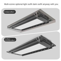 Télécommande intelligente, commande vocale, éclairage LED en aluminium, Bluetooth, pliable, chauffant, ultra-fin, rétractable, élévateur