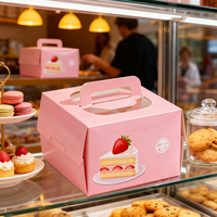 Boîtes d'emballage alimentaire écologiques personnalisées en papier pour beignets, gâteaux, biscuits, pain, en-cas et autres friandises
