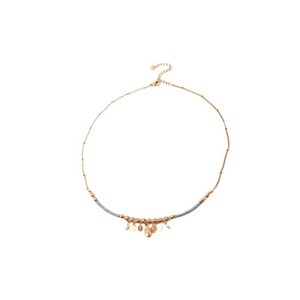 Vintage Bohemian renkli paslanmaz çelik kollarbone zincir kadınlar için el yapımı yeni doğal boncuklu kolye elmas küçük parça - Product Image 5