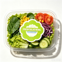 Aangepaste holografische, oliebestendige, duurzame, UV-bestendige etiketten voor fruit, groenten en verse sappen, milieuvriendelijke, waterdichte, zelfklevende stickers