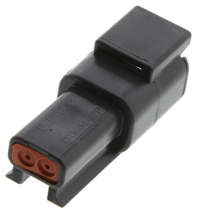 مخرج سلسلة DTM 2-دبوس ذكر أسود النحاس موصل المقبس - Product Image 1