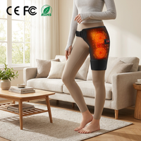 Ceinture de massage sans fil à lumière rouge pour les hanches et les cuisses, rechargeable, chauffante et vibrante, pour soulager les douleurs articulaires des hanches