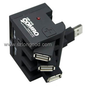 Lector de tarjetas multifunción, <span class=keywords><strong>cable</strong></span> de transferencia de datos USB 2,0, 3 puertos, novedad - Product Image 1