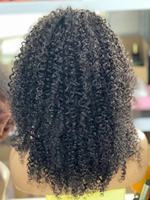 Perruque à bandeau bouclée crépue en cheveux humains de qualité supérieure