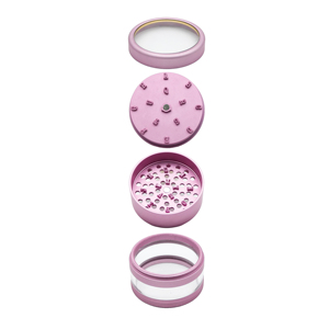 Molinillo de Hierbas y Especias de Aleación de Aluminio de 4 Capas, 63mm, Diseño de Alfabeto, Logotipo Personalizado, Accesorios para Fumar para Tiendas de Artículos para Fumadores - Product Image 4
