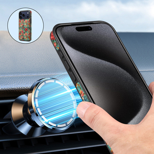 Étui de téléphone antichoc imprimé Denior Cork avec chargement magnétique sans fil, compatible avec les séries <span class=keywords><strong>Apple</strong></span> 17/16/15/14/13/<span class=keywords><strong>12</strong></span> - Product Image 3