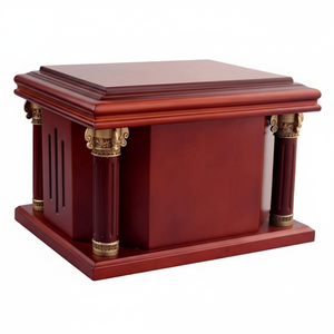 Urnas de cremación de madera modernas hechas a mano de estilo americano, urnas funerarias decorativas para hombres y mujeres - Product Image 1