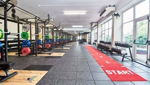 <span class=keywords><strong>Tapis</strong></span> <span class=keywords><strong>de</strong></span> <span class=keywords><strong>sol</strong></span> <span class=keywords><strong>de</strong></span> salle <span class=keywords><strong>de</strong></span> sport durables à haute densité <span class=keywords><strong>de</strong></span> 40 mm, dalles <span class=keywords><strong>de</strong></span> caoutchouc commerciales à emboîtement, <span class=keywords><strong>musculation</strong></span>, conditionnement physique, fabriqués en SBR EPDM - Product Image 4