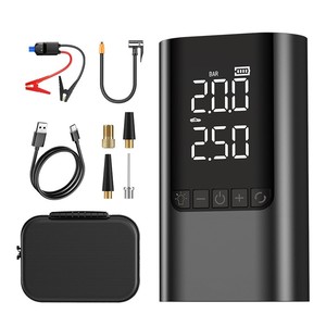 Compresseur d'air pour voiture 12V 6000mAh, démarreur de secours, gonfleur de pneus, booster de batterie tout-en-un, batterie externe pour véhicules - Product Image 2