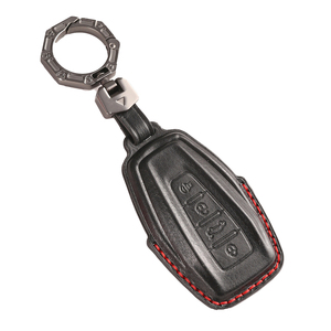 Housse de clé de voiture en cuir véritable pour Geely Binyue Boyue Borui accessoires Clés Coque de clé de voiture faite à la main - Product Image 6