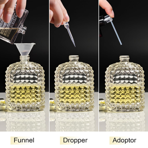 Flacon de parfum cylindrique de luxe en verre 30ml 50ml 100ml vide avec pulvérisateur à pompe et surface sérigraphiée pour emballage diffuseur - Product Image 5