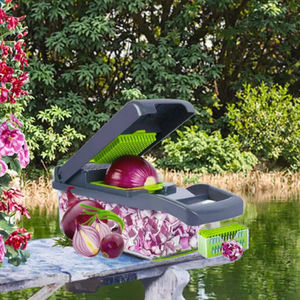 Fournitures de cuisine pour découpeuse d'aliments en plastique pour trancher les légumes et les oignons - Product Image 2