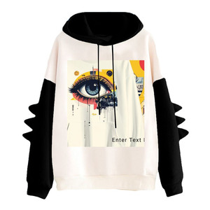 Felpa Casual da Donna con Cappuccio e Motivo Dinosauro per Autunno e Inverno - Product Image 1