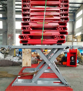 Elevador de Tijera Hidráulico con Liberación Eléctrica, Elevador de Tijera Móvil de Altura Media, Accionamiento Hidráulico para Uso Automotriz - Product Image 5