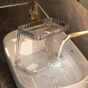 Dual Layer Bathroom Storage Rack Toilet Organizer with Cosmetics Storage <b>Box</b> Desktop <b>Shelf</b> for Washstand Accessories - Product Image 3