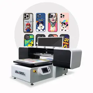 Jucolor A1 G5i 10 Kleuren Hoge Kwaliteit Hoge Snelheid Grote Uv Flatbed Printer Met Roterende Lade