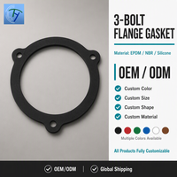 Joint d'étanchéité triangulaire en caoutchouc pour pipeline, OEM ODM, à 3 goujons, en NBR EPDM, haute température, sur mesure, fabrication usine