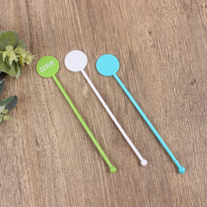 Agitadores de Bebidas de Plástico Personalizados al por Mayor, Palitos Agitadores Redondos con Logotipo Moderno de 180 mm para Bodas, Viajes, Juego de Herramientas de Bar - Product Image 6