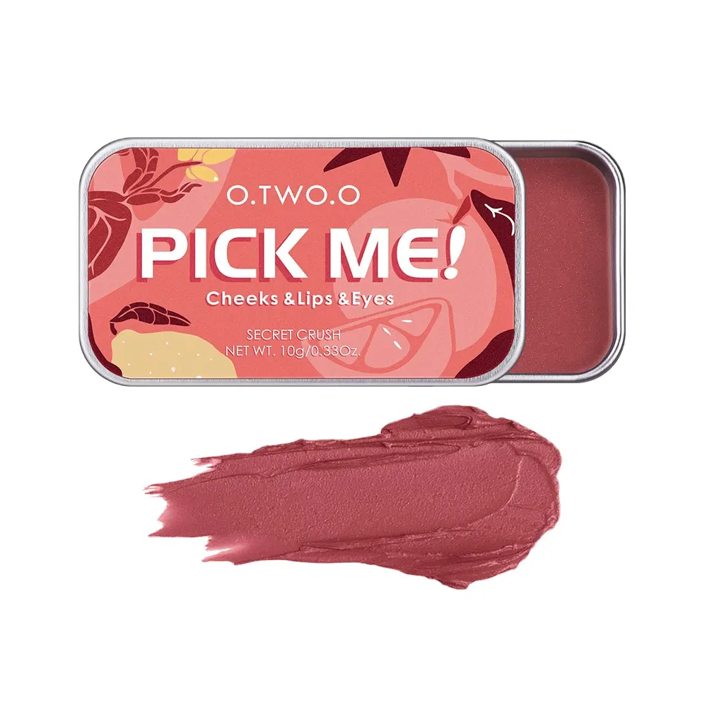 O.TW O.O Multifunktionale Make-Up-Palette 3 IN 1 Lippenstift Erröten Für Gesicht Lidschatten Leichte Matte Lip Tint Natürliche Gesicht Erröten