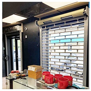 Porte in alluminio Guangzhou per prezzi esterni, tapparella in alluminio di sicurezza per porte d'ingresso del negozio - Product Image 6