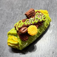 Jouet de décompression musical en silicone de qualité alimentaire en forme de gaufre matcha pour nourrissons, enfants, adolescents et jeunes