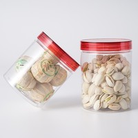 Emballages cylindriques transparents en PET, bouteilles en plastique, boîtes à ouverture facile, bocaux scellés avec couvercle transparent, boîtes en aluminium à ouverture facile