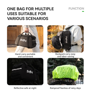 Sacoche de porte-bagages arrière étanche ROCKBROS - Sac de vélo pour VTT/vélo de route avec <span class=keywords><strong>housse</strong></span> de pluie pour les voyages en vélo en extérieur - Product Image 5