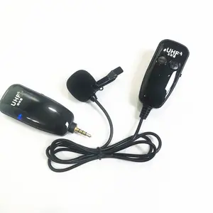Microphone numérique sans fil professionnel, à uh12 g, pour enregistrement et revers, avec batterie Rechargeable intégrée, Lavalier