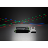 Contrôleur LED RGB haute puissance 48A avec boîtier en fer, télécommande sans fil RF 6 touches, contrôleur de bande lumineuse LED RGB DC12-24V