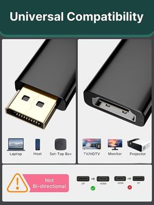 Adaptador DisplayPort a HDTV DP para 4K60Hz, <span class=keywords><strong>Cable</strong></span> Pasivo Unidireccional Chapado en Oro para Laptop/PC/Escritorio/Monitor/Proyector/TV - Product Image 2