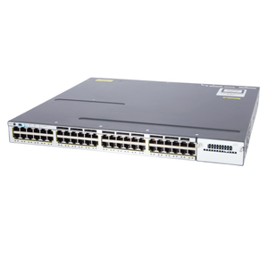 สวิตช์เครือข่าย WS-C3750X-48T-S/L/E C3750X พอร์ตอีเธอร์เน็ต 48x10/100/1000BASE-T สวิตช์สำหรับองค์กร WS-C3750X-48T-S - Product Image 1