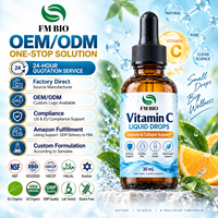 Complément alimentaire en gouttes liquides de vitamine C pour le bien-être immunitaire et cutané, fabricant de gouttes liquides de vitamine C en marque privée OEM