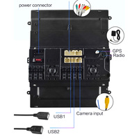 Radio GPS de navigation automobile Reako 8 cœurs 4G 4+64 Go, écran 9,7 pouces, autoradio Android pour Ford Fiesta 2014-2016