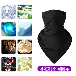 Summer Outdoor Ice Silk Triangular Scarf Breathable Windproof <b>Neck</b> <b>Warmer</b> For Cycling Sports Unisex Custom Logo - Product Image 4