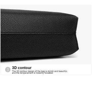 Jianghu Hot Sale Lady Large Capacity Single Strap Tassel Shoulder Bag PU Laptop Tote Bags No Zipper All Seasons - Product Image 6