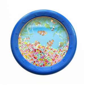 Wholesale Orff Percussion Instrument Portable 6 Inch Blue Plastic Ocean Wave <b>Drum</b> Musical Instrument Ocean <b>Drum</b> - Product Image 3