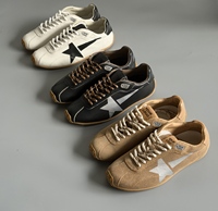 Birotzxiues – baskets basses en cuir véritable pour femmes, avec patch étoile, 3 couleurs, chaussures décontractées à lacets, logo personnalisé, taille européenne 36-44
