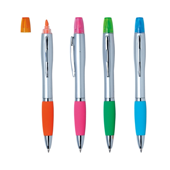 two in one pens with highligters with custom logo