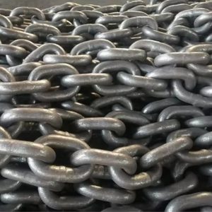 Corrente Preta com Ganchos Acabamento Simples Estrutura de Roda Corrente de Elos - Product Image 3