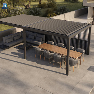 Wenets Poutre extra de hauteur <span class=keywords><strong>pour</strong></span> <span class=keywords><strong>pergola</strong></span> carrée en aluminium de 4m x 3m - Product Image 2
