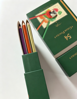 Ensemble de crayons de couleur à base d'huile de qualité supérieure, 54 couleurs, avec boîte cadeau haut de gamme pour les artistes, fournitures de dessin et de peinture