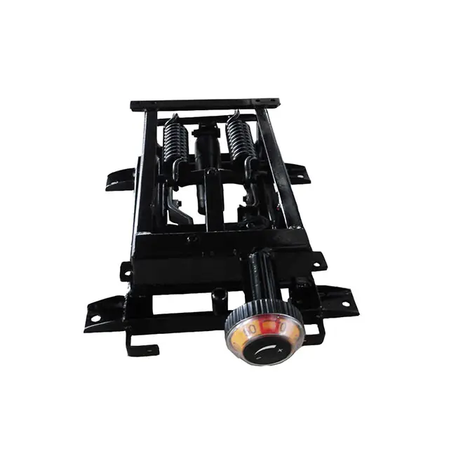 Universal Air Suspension Seat Base With Front Handle Adjustable Truck Seat Spring Base