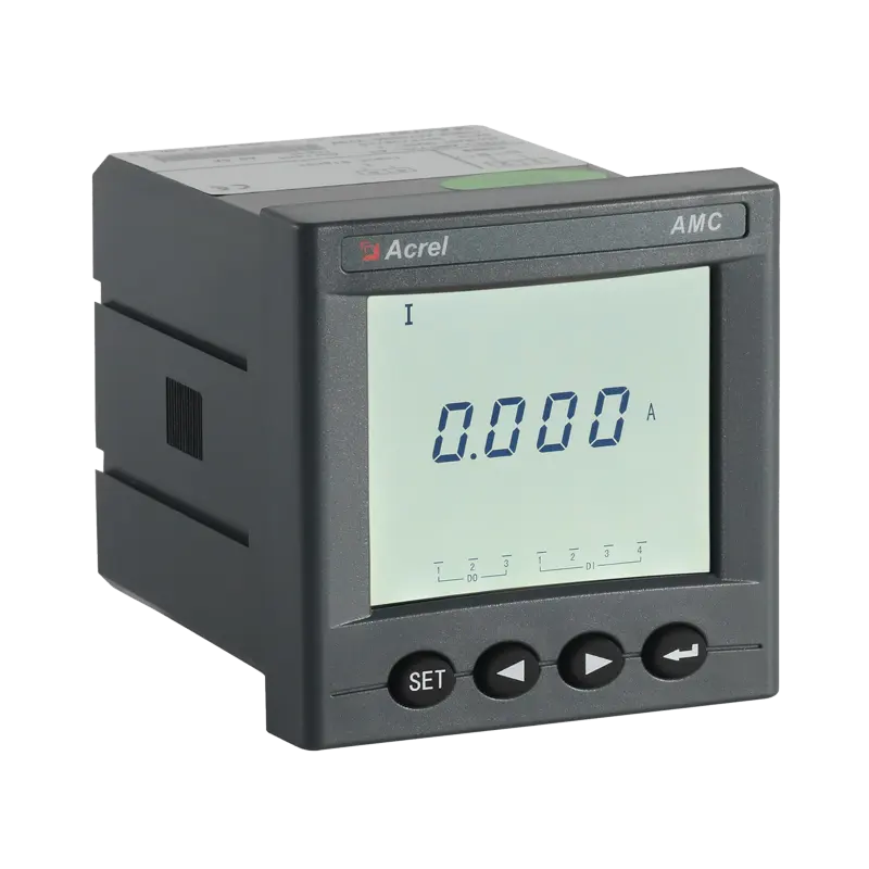 Acrel 75mV Shunt atau 4 ~ 20mA Hall Sensor Arus Input Output Panel Meter DC Ammeter AMC72L-DI untuk kabinet distribusi daya