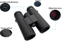 Jumelles de chasse et d'observation des oiseaux ZC New Style 8x42 haute définition, étanches IPX-6, avec mise au point centrale, revêtement de lentilles FMC, BAK4