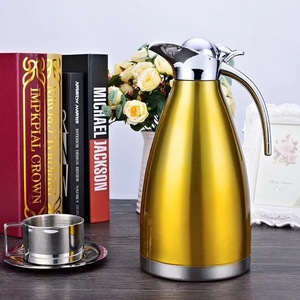 Carafe isotherme sous vide à Double paroi, 2 litres, 68 Oz, 12 heures de conservation de la chaleur, <span class=keywords><strong>Thermos</strong></span> isolé en acier inoxydable, café thermique - Product Image 4