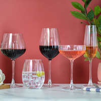 Verres en gros : Flûtes à champagne et gobelets de luxe à bord doré et lignes verticales pour hôtels, mariages et événements – Marketing US