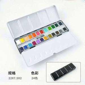 Kit de 12 aquarelles solides avec toile en papier et support de peinture en verre, pigments de haute qualité premium - Product Image 6