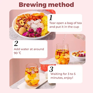 Etiqueta privada Red Dat Wolfberry Crisantemo Rosa Mezcla Fruta Energía <span class=keywords><strong>vital</strong></span> Té <span class=keywords><strong>de</strong></span> circulación sanguínea - Product Image 6