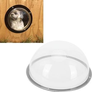 Acrilico chiaro vista cupola Pet Peek finestra cortile semicerchio trasparente per recinzione per la visualizzazione esterna per soddisfare curiosi - Product Image 4
