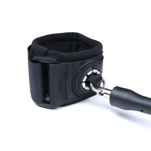 Laisse de bras en corde spirale durable pour <span class=keywords><strong>bodyboard</strong></span>, avec mousqueton en acier inoxydable, pour paddle board et utilisation en mer, sangles et stoppeurs personnalisés pour foil - Product Image 2